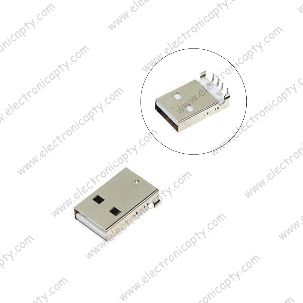 Conector USB Macho 2.0 Type-A para soldar en placa