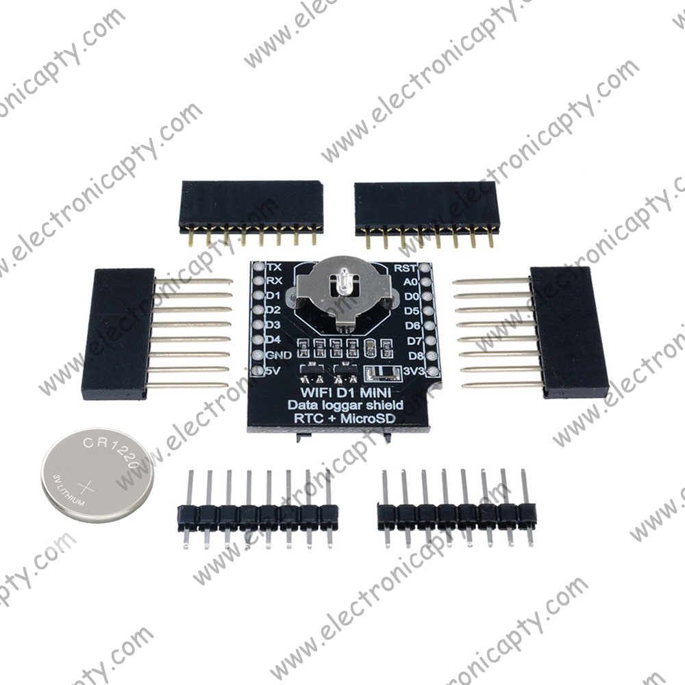 Shield RTC / Data Logger DS1307 con SD Card Wemos D1
