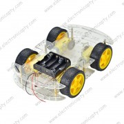 Kit Carro Robot 4 Ruedas con Motor y Porta Bateria (Car Kit)