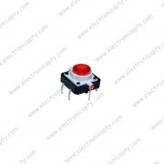 Boton Pulsador LED Rojo 12x12x7.3mm