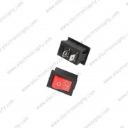 Mini Interruptor KCD1-101 Rojo ON / OFF - 2 Pin
